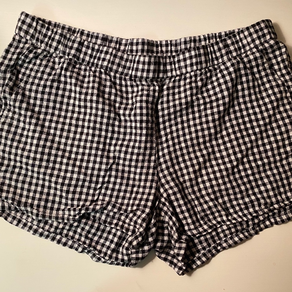 Black and White Checkered Shorts